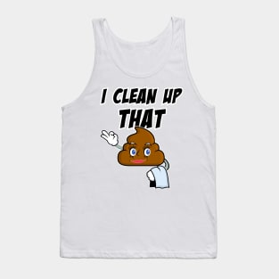 Poop Emoji - Clean Up that @#@# Tank Top